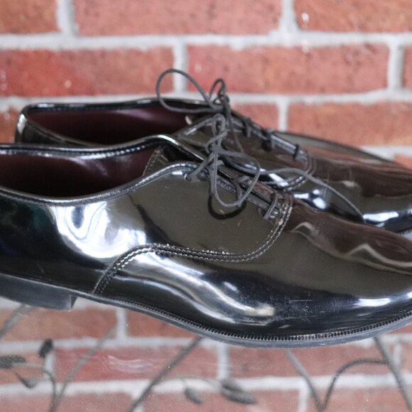 joseph feiss shoes * black * shiny * size 10.5 * mens - Picture 2 of 14